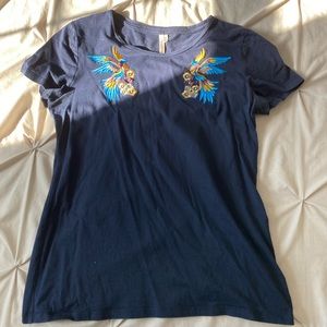 Banana Republic embroidered tee.